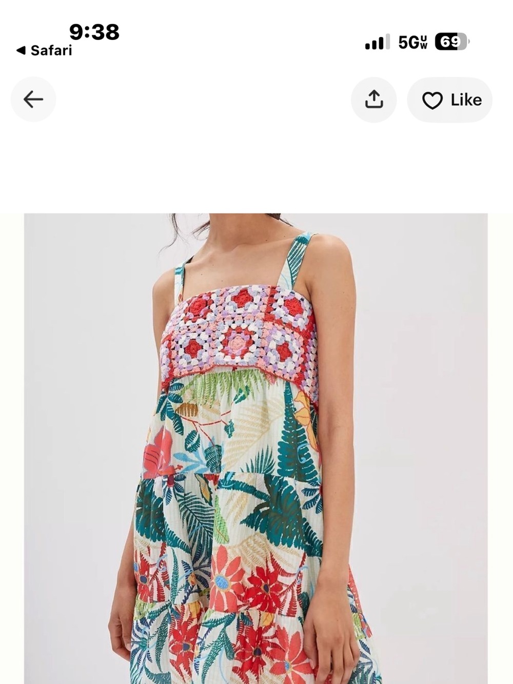 Farm Rio Anthropologie Crochet Mini Dress Blogger Fav